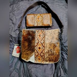 Trinity Ranch Genuine Leather Concealed Carry Bag & Wallet Set